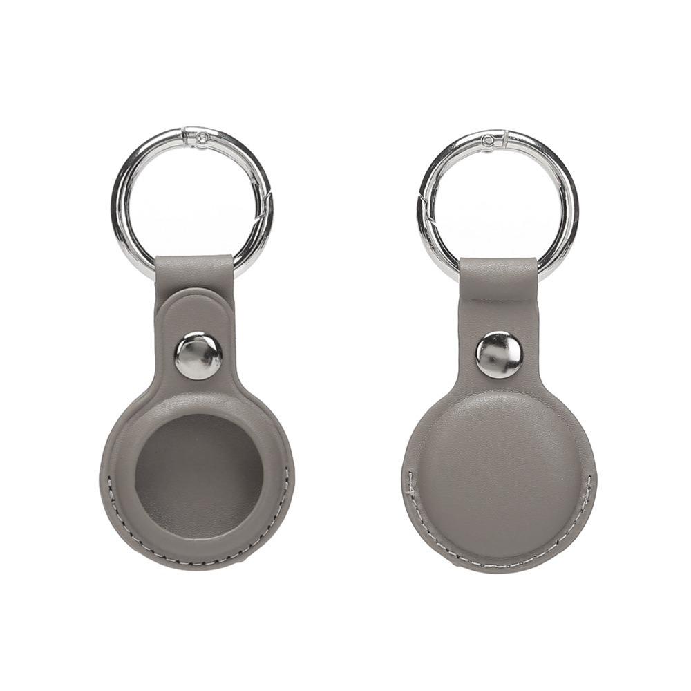 Apple AirTag Leather PU Case: Anti-lost Tracker Locator Keychain Holder
