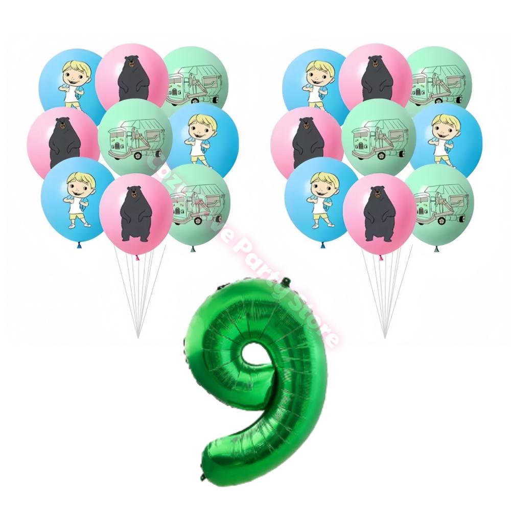 Hank Trash Truck Birthday Party Supplies Plate Cup Backdrop Balloons Cake Topper Gift Bag For Kids Favors Birthday Decoration