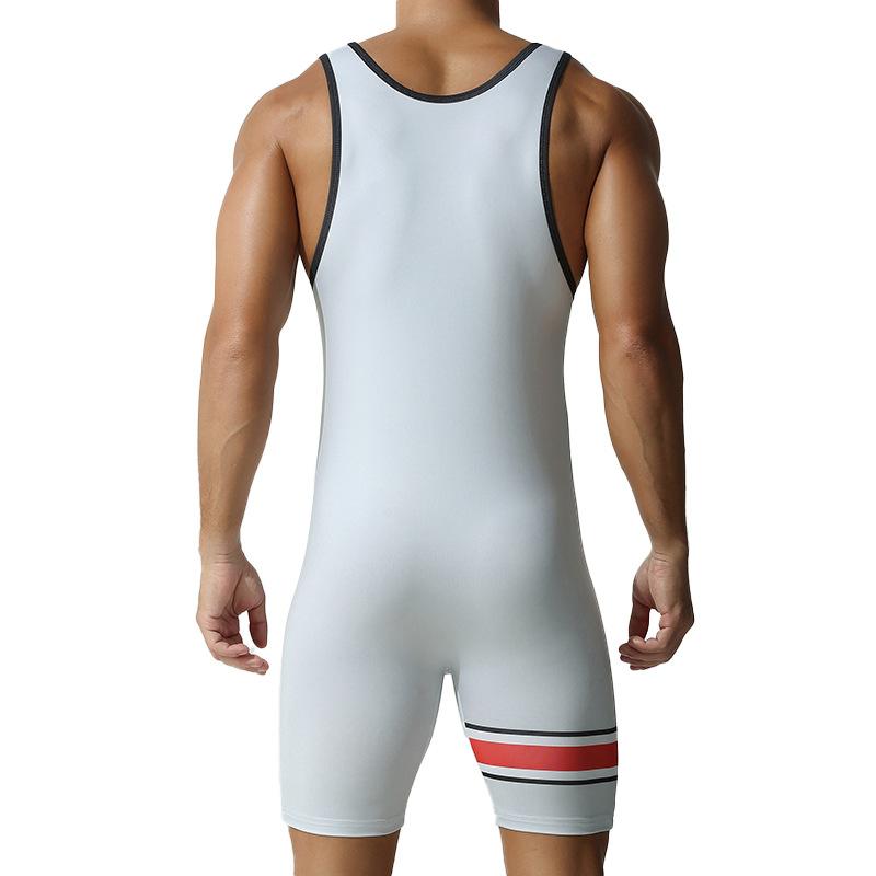 Men's Sublimation Wrestling Singlet Cycling Bodysuit Weightlifting Fitness Sportswear