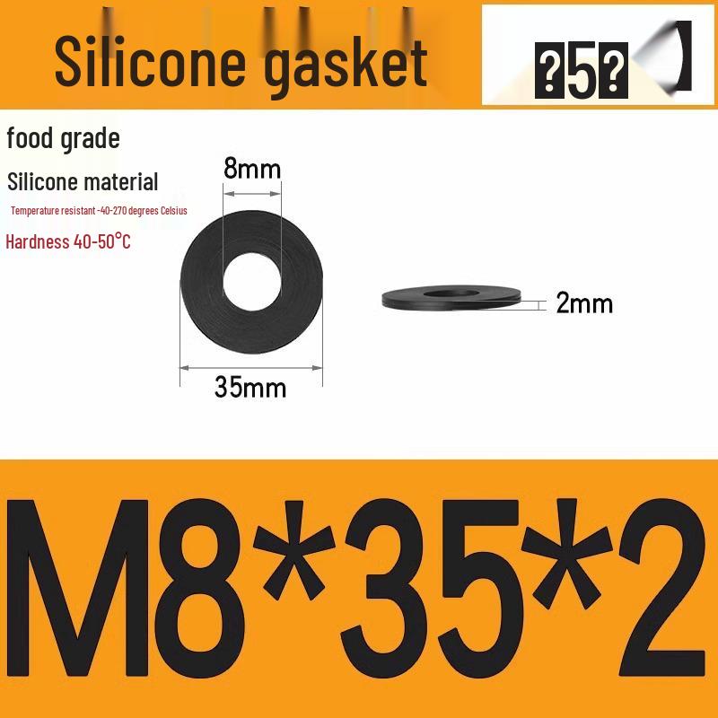 Silicone High-Temp Waterproof Gasket & Shock Absorbing Seal Pad