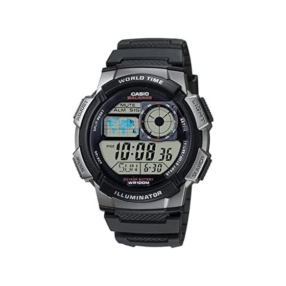 [Casio] Digital World Time AE1000W-1BVCF Men s Overseas Model [Reimported]