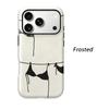 Chic Line Art Bikini Clothesline Summer Sketch Doodle Film Aesthetic Protective Shockproof Bumper Case Cover For iPhone 14 15 16 Pro Max Plus