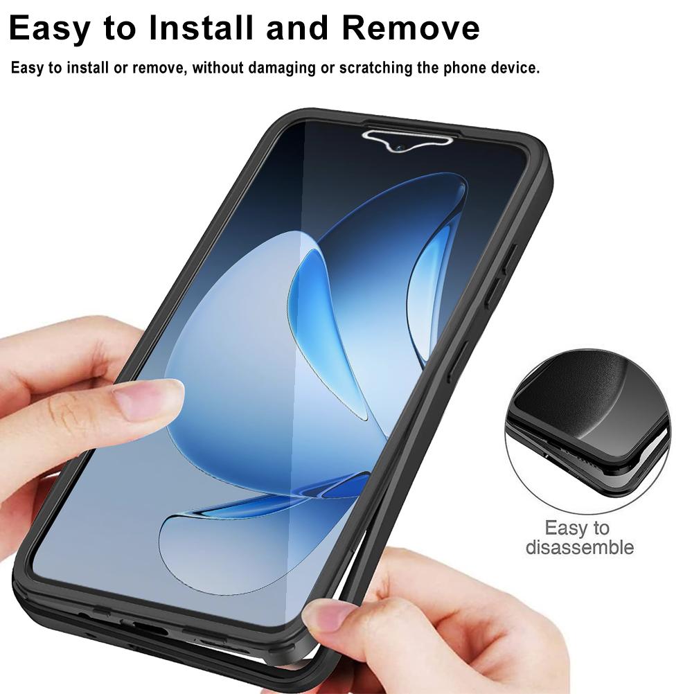 Pro OPPO Reno13 5G 360 Kryt na telefon Plná ochrana Ochranné sklo na displej Ochrana objektivu fotoaparátu Nárazníkový kryt Funda