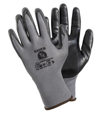Raven Polyester + Nitrile Assembly Gloves, Size 9 - 12 Pairs - Rek Raven 9