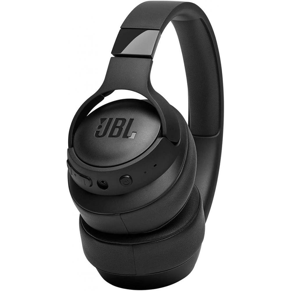 QIIZCP Tune 710bt Kabelloses Over-Ear-Bluetooth mit Mikrofon, 50-Stunden-Akku, Freisprechfunktion, tragbar, Schwarz 