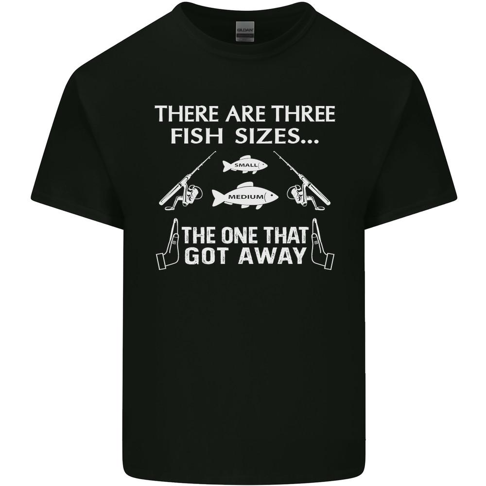 There Are Three Fish Sizes Funny Fishing Mens Light Cotton T-Shirt Unisex T-Shirt XL