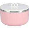 Stainless Steel Noodle Bowl Set Food Storage Container Portable Soup Snack Bowl with Lid(Pink Tableware )