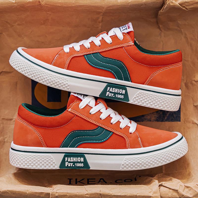 Men's 2025 spring new breathable versatile skateboard shoes men's soft-soled casual sports trend fashion canvas shoes
