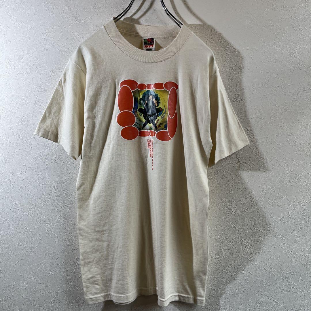 

[Б/У] T-292 Винтажная футболка с принтом 90-х годов, короткий рукав, белая