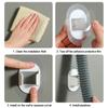 5pcs Plastic Pipe Clamp Hooks Cable Clips Pipe Support Washing Machine Drain Pipe Holder Self-adhesive Fasteners