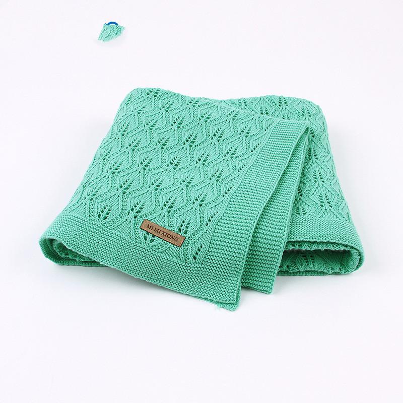 Babydecke Gestrickte Blätter Hohl Decke Baby