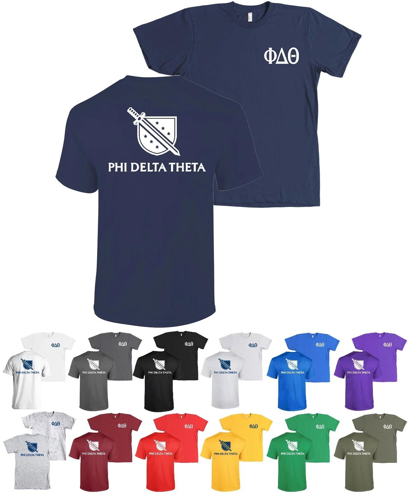 Phi Delta Theta Fraternity Bella + Canvas Crest Badge Shirt - NEW 2XL