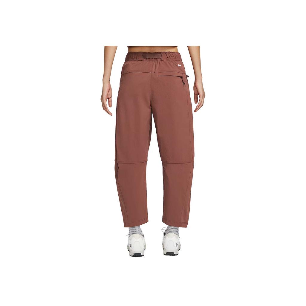 Nike Serie ACG Repelente Minimalista Cómodo Color Sólido Pantalones Cortos Pantalones de Mujer Rojo-Marrón Barroco-Marrón Blanco de Montaña HJ0244-218