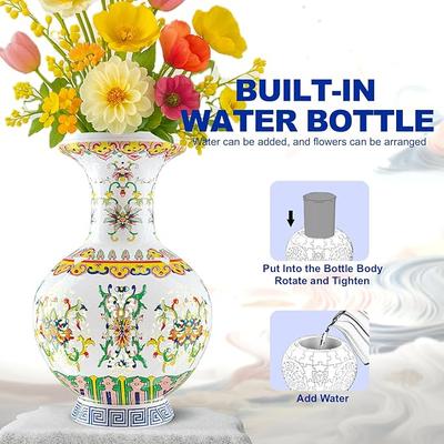 3D Puzzle Vase Bastelspielzeug für Erwachsene Kinder Blume Porzellan Design Heimdekoration DIY Montage Montessori Lernspielzeug Geschenk