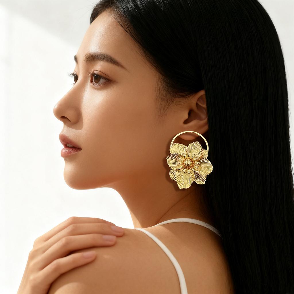 Niche Design High-Grade Fringed Flower Earrings Are Suitable For Women'S Banquet Party Wear Earrings