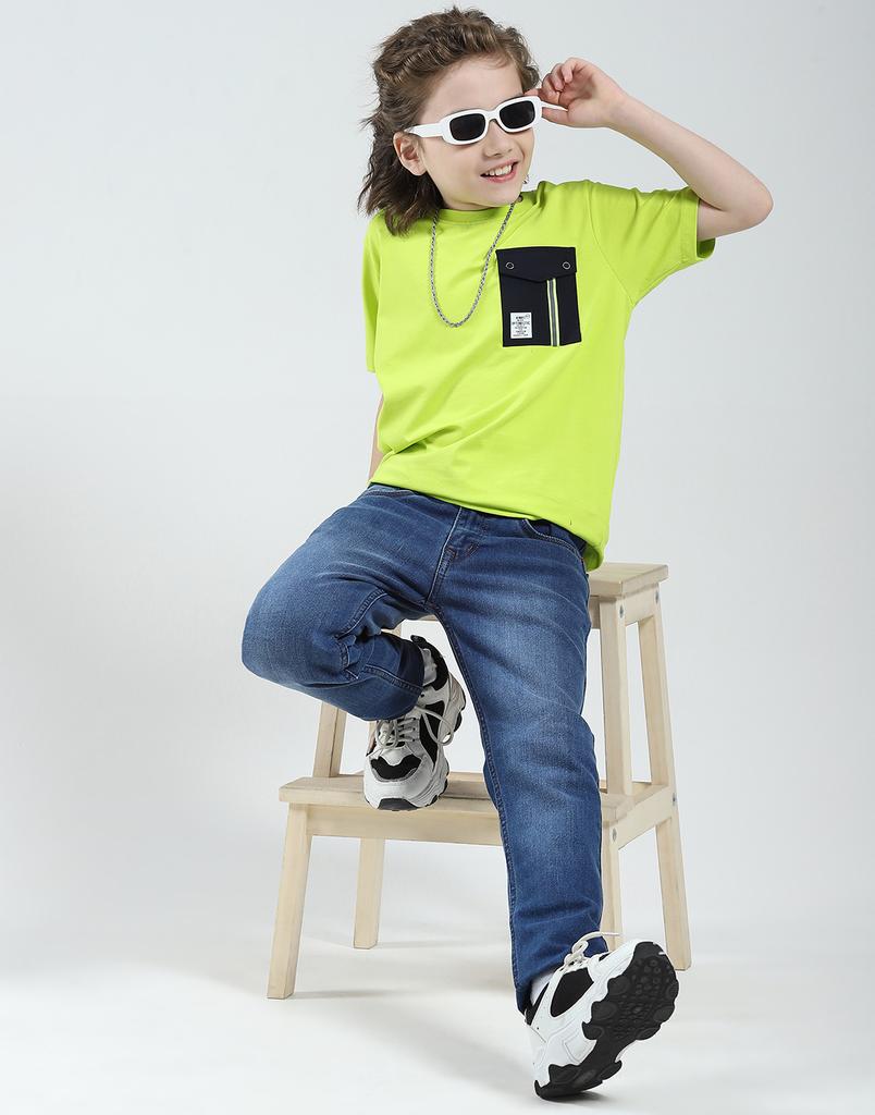 MONTE CARLO Boys Solid Slim Fit Jeans