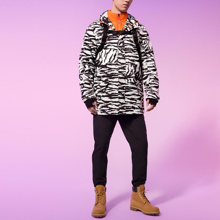 Timberland Year Of The Tiger Collection New Year Edition Tiger Camouflage Outdoor Three-In-One Mid-Length Hooded Jacket Unisex Jacket A5P6Z-CV4