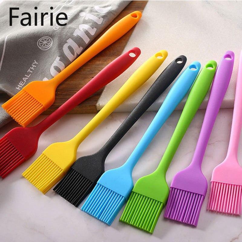 Food Silicone Brush Bread Cream Cakae Tools Basting Brush Barbecue Baking Cooking Oil Brushes Grill BBQ Tool Kitchen Accessories Fairie