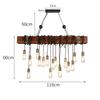 Oeny Modern 17-Light Linear Pendant Chandelier