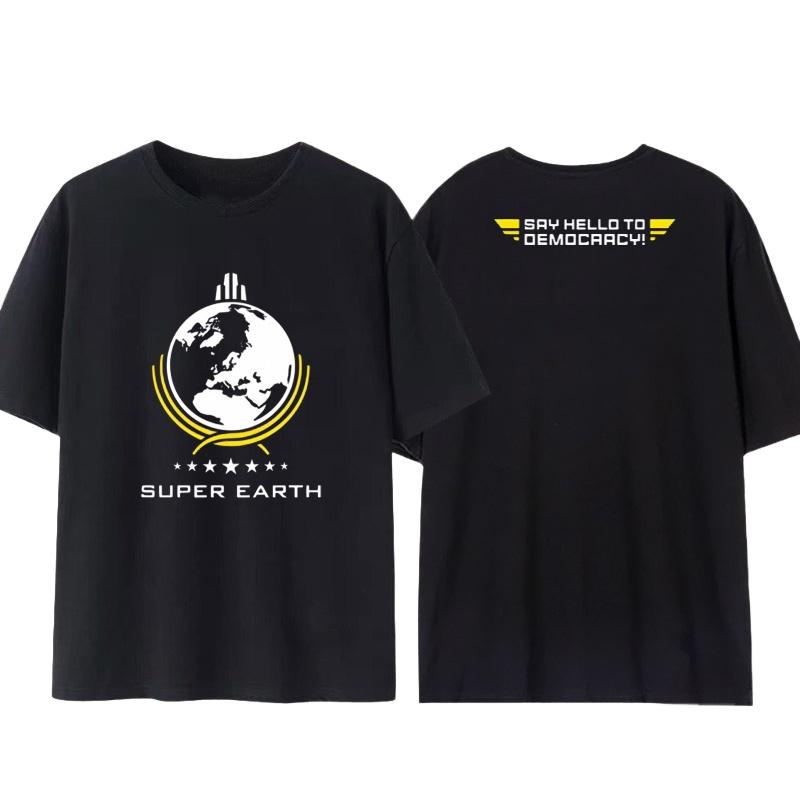 

Jedi Underground 2 Супер Земля Игра ВСТАВЬТЕ МОНЕТУ Тематическая футболка 2025 Лето Новинка Унисекс Хлопок Влагоотводящая Дышащая Футболка S