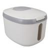 Rice Container Bug Proof Odorless Airtight Rice Box with Clear Window for Grains Sugar Flour