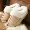 Warm cotton slippers winter piled thickened indoor home non-slip couple cotton shoes