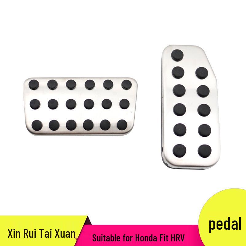 

Non-Slip Pedals for Honda Fit/HRV Throttle & Brake Decor Aluminum alloy + hard rubber