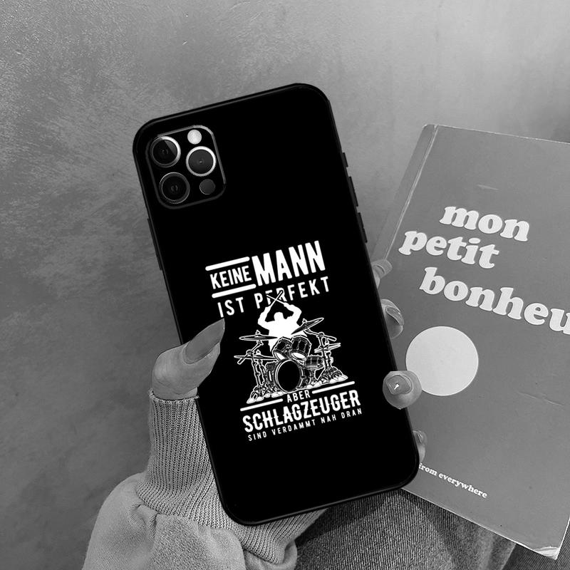 Drum Drumming Drummer Case For iPhone 17 Air 13 16 15 11 12 14 Pro Max 13 mini XR 15 16 Plus 16e Back Cover Shell