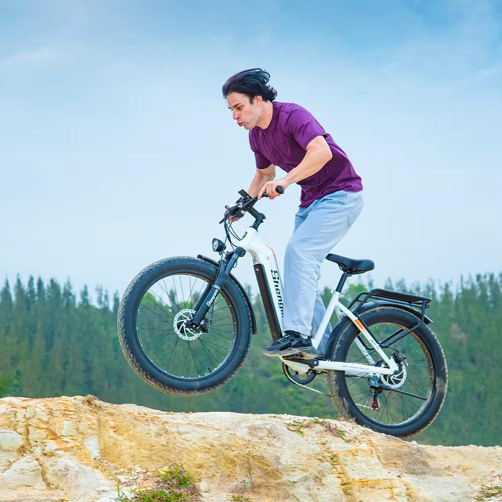 Shengmilo Mx06 Pro Electric Bike 2000W Dual Motor Electric Bicycle Fat Bike Electric 26" E-bike 48V 17.5AH Battery Ebike