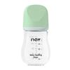 Nuoxin Baby Anti-Choke Borosilicate Glass Feeding Bottle for Newborns, Anti-Bloating, Medium Size.
