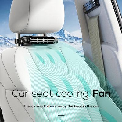Car Seat Back Cooling Fan Auto Front Rear Seat Headrest Cooling Air Fan 3 Speed Adjustable Car Mini Fan Car Interior Accessories