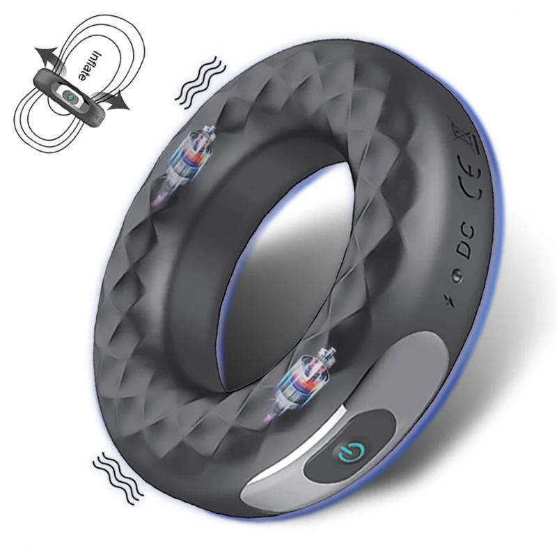 Vibrátor Penis Ring Měkký penisový kroužek Dick Vibrátor Zpoždění ejakulace Stimulátor ejakulace Zboží pro dospělé pro muže Erotické hračky Cockring pro muže 18+