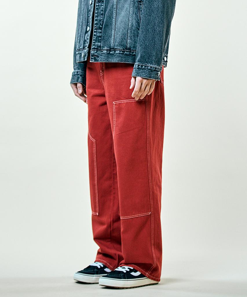 Pillogeulaem Vivid Jun Wide Pants_Red