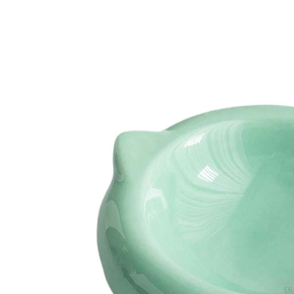 Dog Bowl Water Porcelain Pet for Puppy Supplies Food and Blue