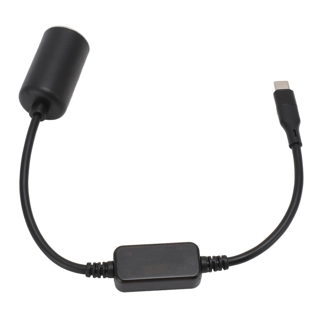 Adaptador USB C para acendedor de cigarros tipo C macho 5V para 12V adaptador de soquete de acendedor de cigarros para painel