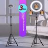 Photography Light Stand & Mobile Phone Tripod – 2.1m Adjustable Floor & Desktop Bracket for Live Streaming