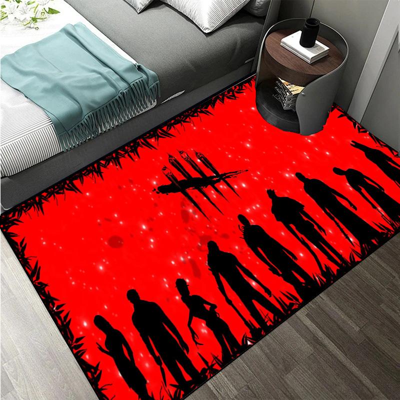 D-Dead by Daylight survival horror escape game Large Area Rugs Carpet for Home Living Room Bedroom Sofa Doormat Floor Play Mat