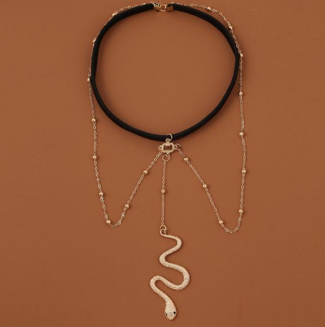 Jewelry 2021 Creative Elastic Snake Long Leg Chain Female Bohemian Trend Multi-layer Chain Jewelry Bracelet on the Leg #0735