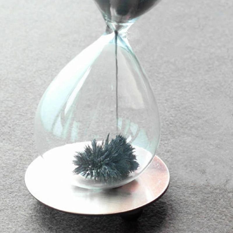 Hand-Blown Hourglass Creative Magnetic Sand Timer Clock, Home Decoration Crafts, Valentine's Day Present