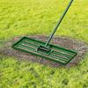 Lawn Leveling Rake, 30"x10" Level Lawn Tool, Heavy-duty Lawn Leveler with 78" Steel Extended Handle, Yard Leveling Rake Suit for Garden, Golf Lawn,