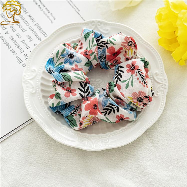 New Style Sweet Floral Large Hairband for Headwear - Perfect for Girls with Ponytail Hair. Made of Fabric.