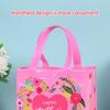 Thank You Bags Mothers Day Tote Gift Bags Floral Non-Woven Candy Bags with Handle Party Favor Reusable Gift Wrapping Bag