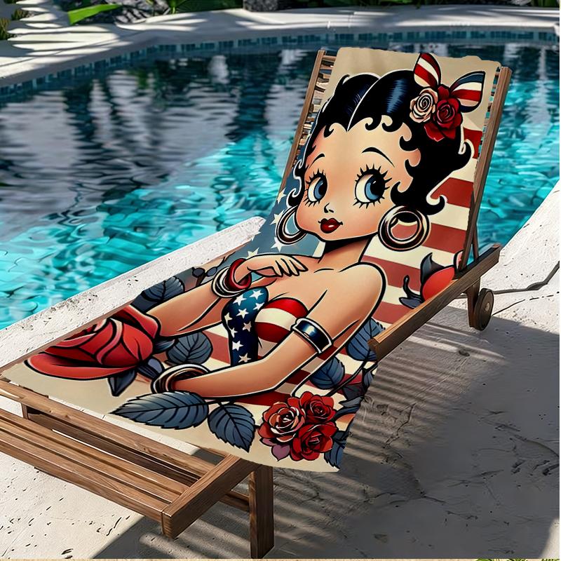 Sexy Doll Print Beach Towel, Versatile Lightweight Absorbent Beach Towel for Pool Surf Yoga Bathroom, Perfect Birthday Holiday Gift
