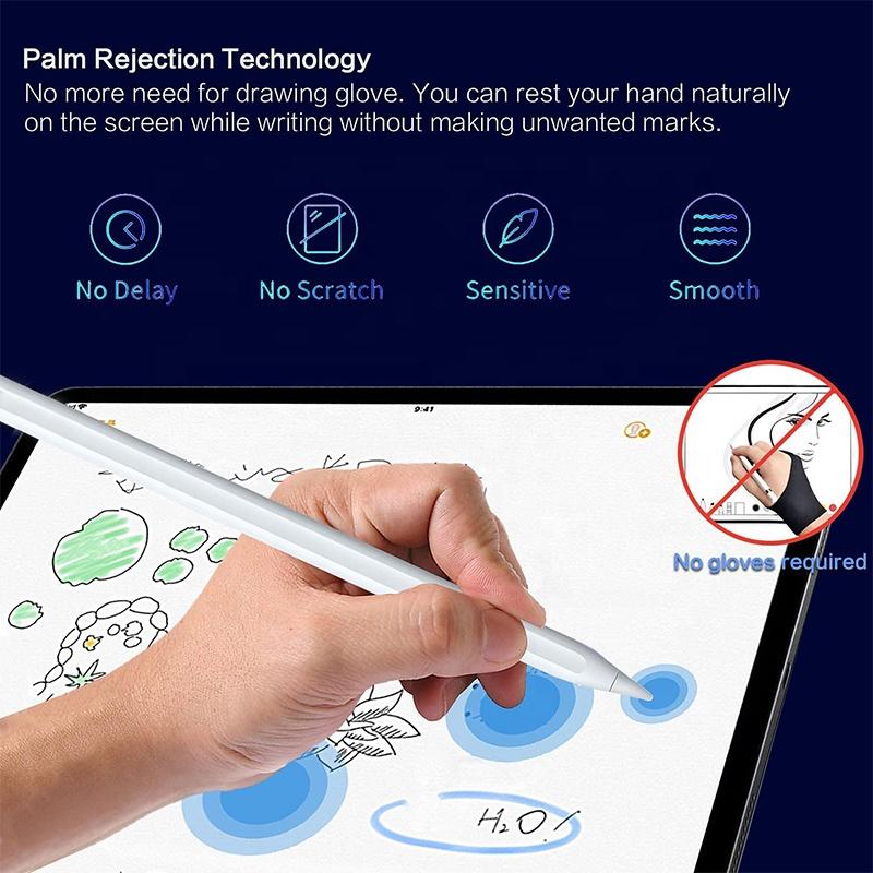Wireless Magnetic Charging Stylus Pen Pencil for Apple iPad  With Tilt Sensitive Palm Rejection