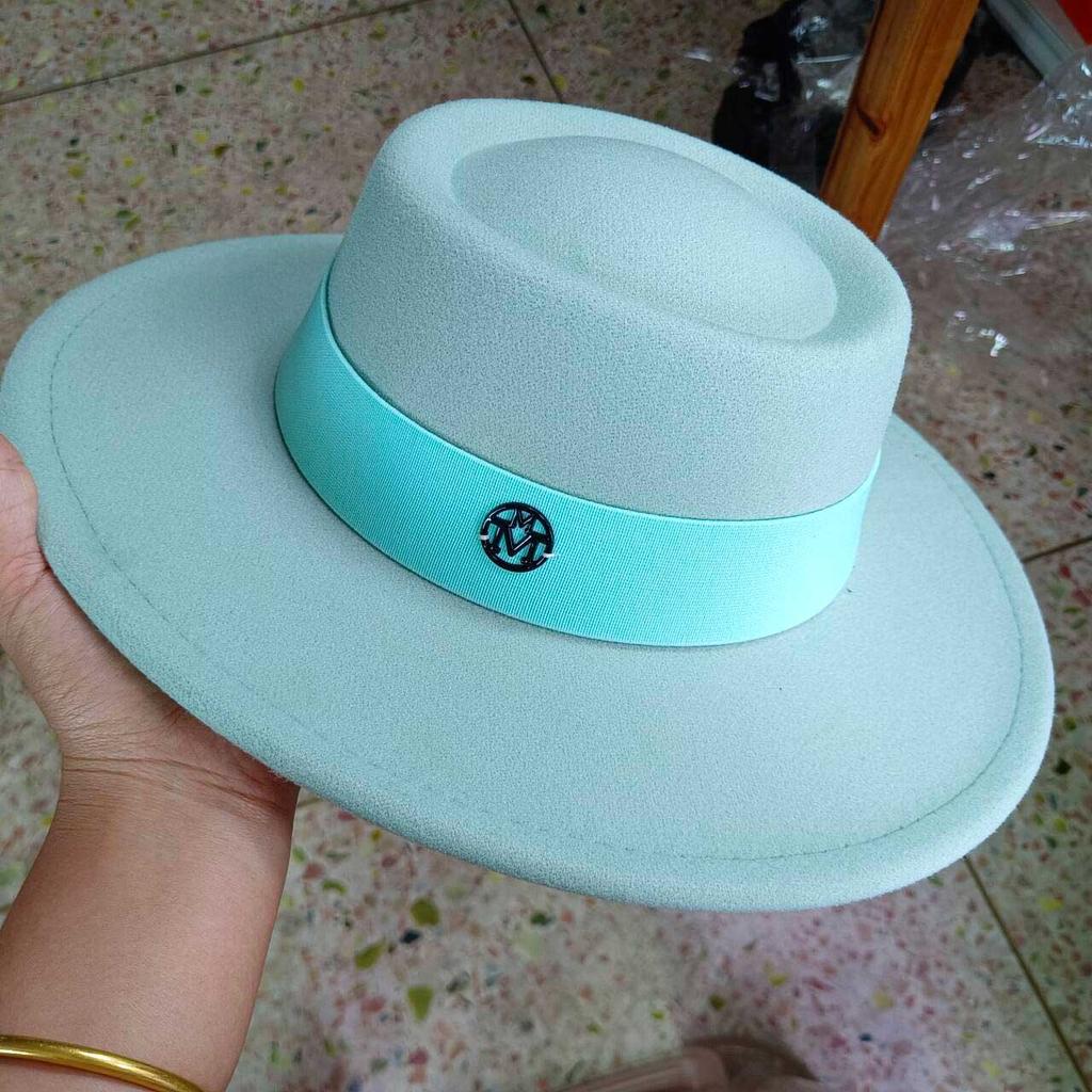 Fedora Autumn And Winter Hat Letter Accessories French Retro Punk Men And Women Wide Brim Hat Gorras Hats For Man