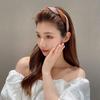 French-Style Retro Braided Plaid Hairband for Women, Non-Slip with Teeth, Suitable for Going Out, Shopping, and Affordable Party Outfits