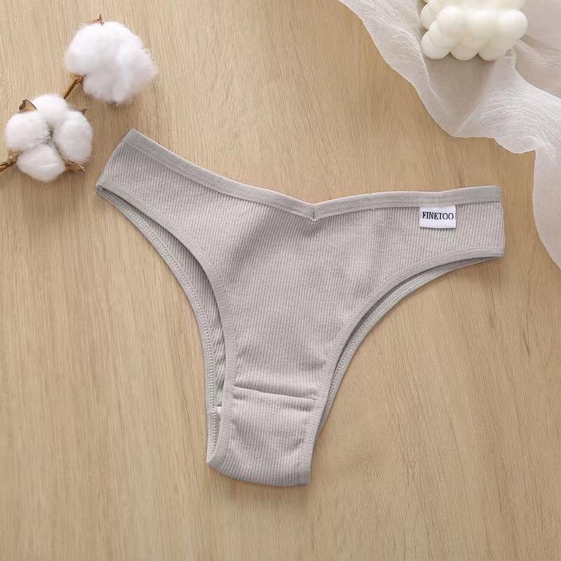 1Pc/Set Women Cotton Brazilian Panties M-XL Comfortable Thongs Underwear Women Bikini Underpants Sexy Low-rise Girl's T-back Panties