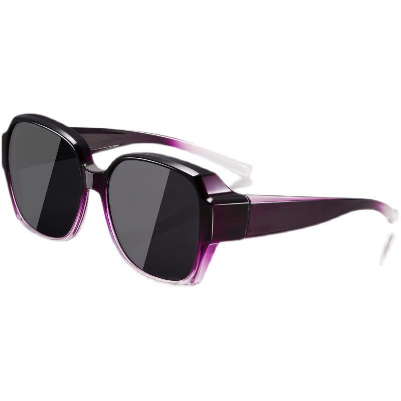 Fashion Round Polarized Sunglasses Cover Over Myopia Prescription Glasses Portable Men Women Vintage Fishing Driving Eyewear