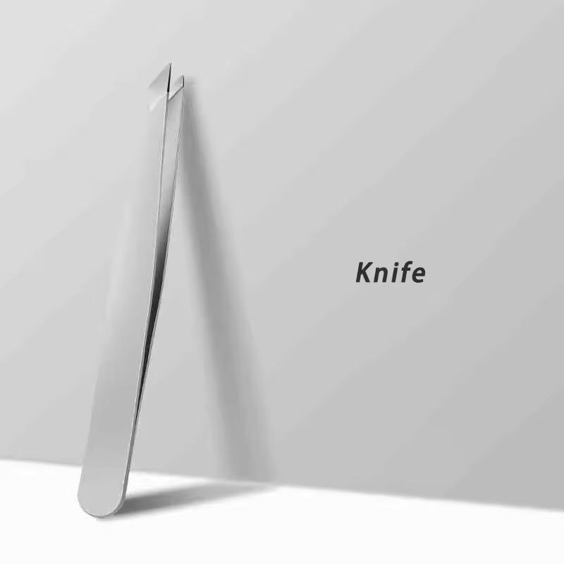 4-teiliges Pinzetten-Set - Professionelle Pinzetten für Augenbrauen - Große Präzision zur Entfernung von Gesichtshaaren, Splittern und eingewachsenen Haaren mit