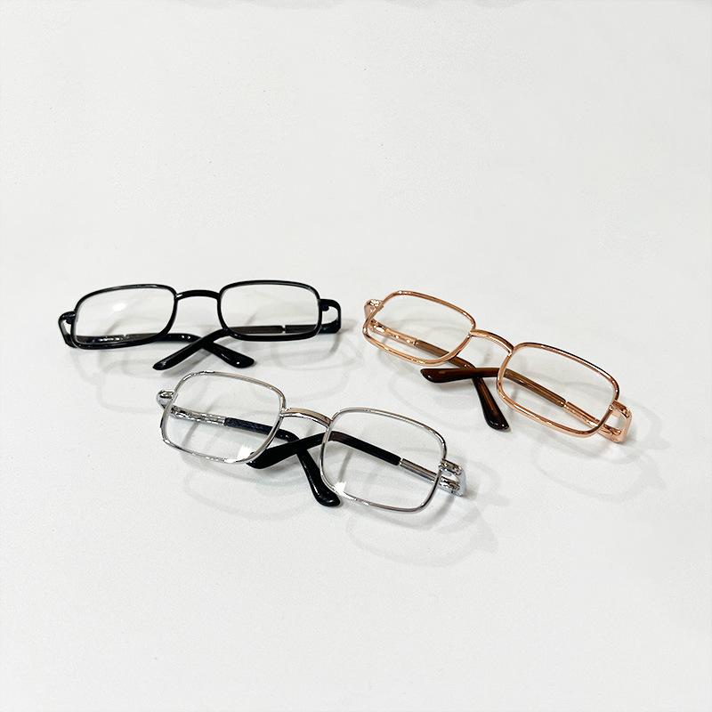 [J] 1/6 Blythe Doll Metal Glasses Accessories Photography Props 8.5cm For 20cm Cotton Doll Action Figure